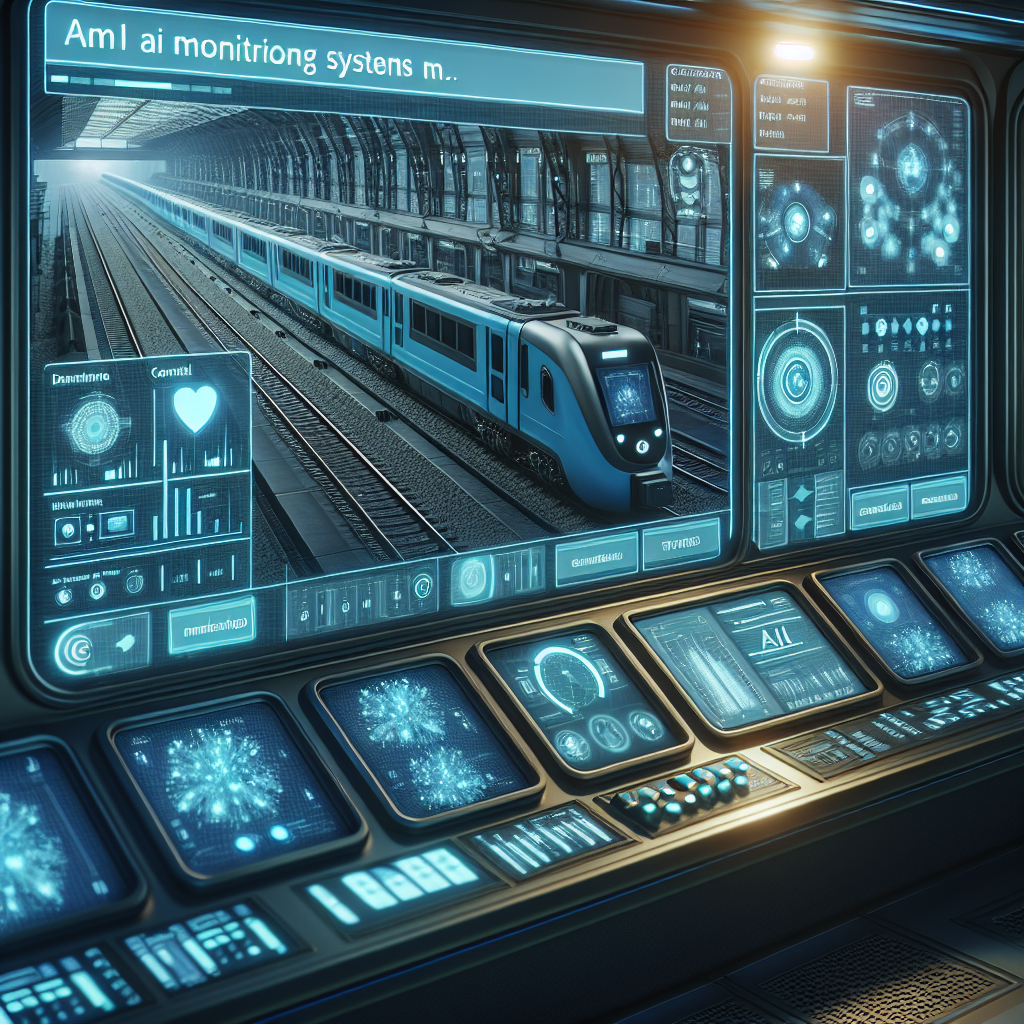 How does AI improve safety in railway transportation?